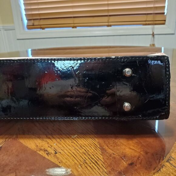 Original Glenda Gies Pink Rose Handbag Purse with Square Latch - Picture 4 of 15